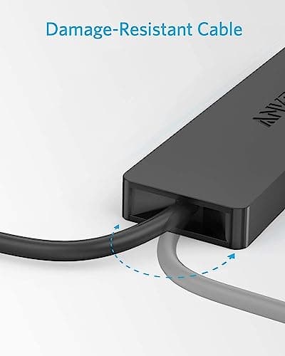 Anker PowerConf C200 2K Webcam for PC/Laptop/Mac, Computer Camera 4-Port USB 3.0 Hub, Ultra-Slim Data USB Hub with 2 ft Extended Cable 9