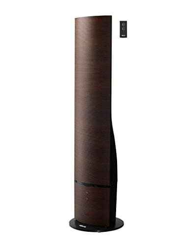 W9 Dark Grain Tower Humidifier with Remote Control & Aroma Therapy Feature