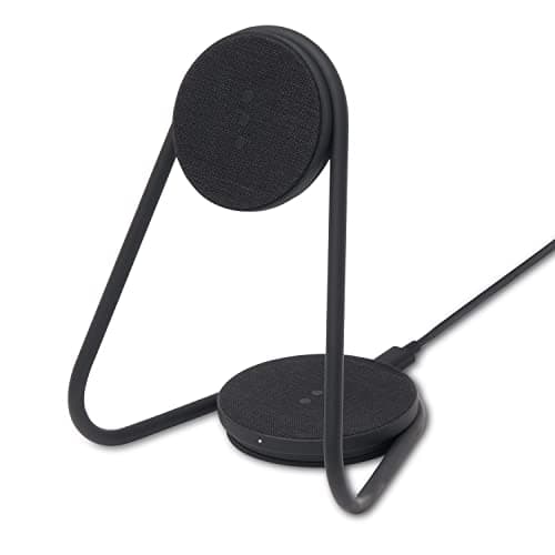 COURANT MAG:2 Wireless Charging Stand - Belgian Linen - 2 in 1 Multi-Device Charger - Magnetic Stand for MagSafe iPhones 16, 15, 14, 13, 12 with Charging Base for AirPod Cases, (Charcoal)