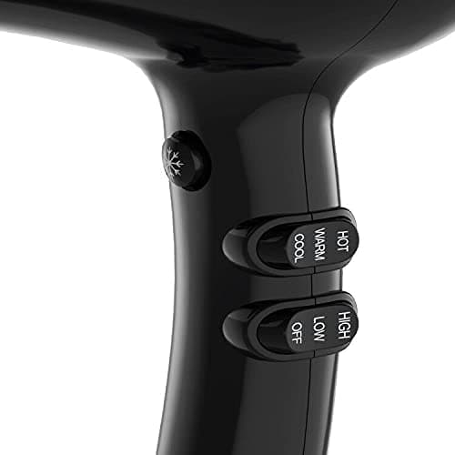 Professional Negative Ionic Hair Dryer 1875W Powerful Blow Dryer with Concentrator AC Motor Quiet Dryer Cool Shut Button 8