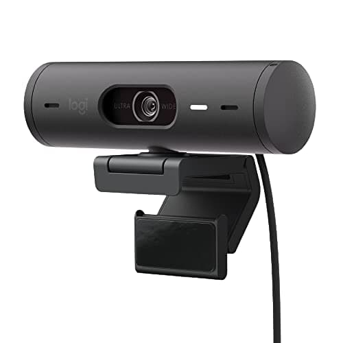 Logitech Brio 501 Full HD Webcam with Auto Light Correction, Show Mode, Noise Reduction Mics, Privacy Cover, Works with Microsoft Teams, Google Meet, Zoom, Nintendo Switch 2 New GameChat Mode - Black