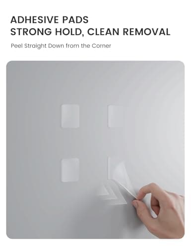 Fluxynara Cork Board Alternative Felt Strip Board 8-Pack 13"x2", Office Pin Board with 50 Push Pins, Adhesive Install for Bedroom Door & Home Office(Concrete Echo) 7