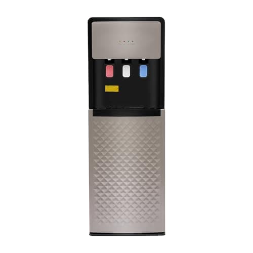 MOQNISE Bottom Loading Water Cooler Dispenser 5 Gallon Bottle Hot Water Dispenser with 3 Temperatures Settings, Water Cooler for Home Office Use, Silver Grey