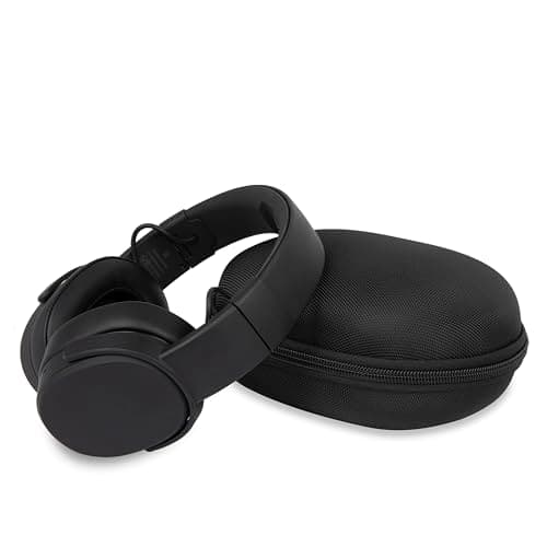 Ginsco Hard Shell Headphone Case Compatible with Skullcandy/Soundcore/Beats/Sony MDR7506/BERIBES/KVIDIO/TOZO Foldable Wireless/Wired Over-Ear Headphones, Travel Carrying Headset Case (Black) 9
