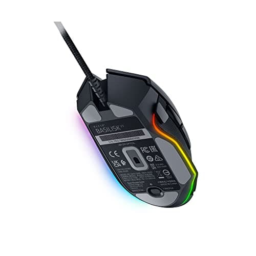 Razer Basilisk V3 Wired Optical Gaming Mouse with Chroma RBG Lighting - Black (Renewed) 9