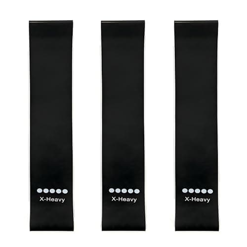 DNXBTSTW Ring Resistance Bands, X-Heavy Heavy Duty Resistance Ring Total Body Fitness Exercise Bands, A Must Have for Fitness Men and Women, Black 3 Pieces 6