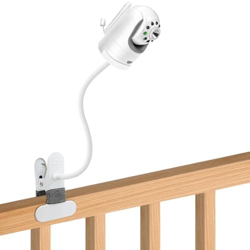 15.7 inches Baby Monitor Mount Compatible with Infant Optics DXR-8 Pro Baby Monitor Camera,Flexible Clip Clamp Mount Long Gooseneck Arm