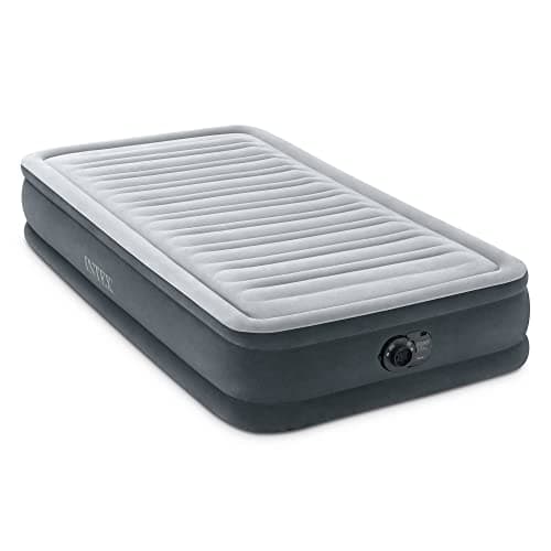 Intex 67765ED Dura-Beam Deluxe Comfort-Plush Mid-Rise Air Mattress : Fiber-Tech – Twin Size – Built-in Electric Pump – 13in Bed Height – 300lb Weight Capacity 9