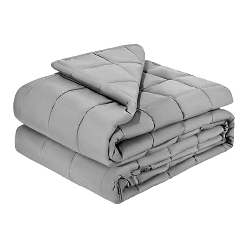 VEVOR Weighted Blanket 60 x 80 inch - Queen Size, 25 lbs Heavy Blanket with Cooling Glass Beads, Soft & Breathable for All-Season Use, Suitable for Adults 250–310 lbs, Ideal Gift Choice (Grey) 12