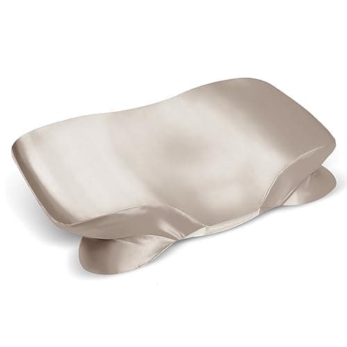 Satin Pillowcase for Zelimun Cervical Pillow, Ergonomic Case, Smooth & Soft Sleeping Pillowcase, Champagne Pillow Cover with Zipper