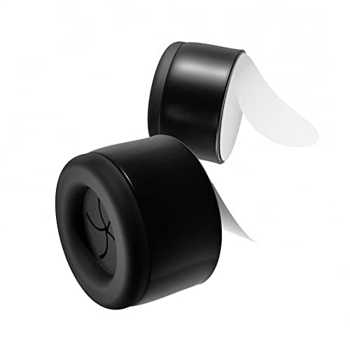 Set of 4 Premium Towel Holders for Bathroom, Kitchen and Household - Stainless Steel Tea Towel Holder - Towel Hook Round - Self-Adhesive - No Drilling (Black Matte) 7