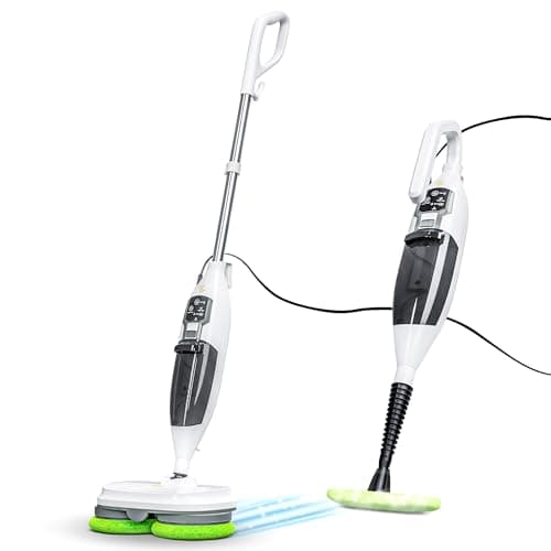 Elev8 Prestige Electric Steam Mop – 15-in-1 Detachable Floor Scrubber with 3 Steam Modes – Electric Mop for Hardwood Floors, Kitchen Hoods & Worktops Cleaning 8