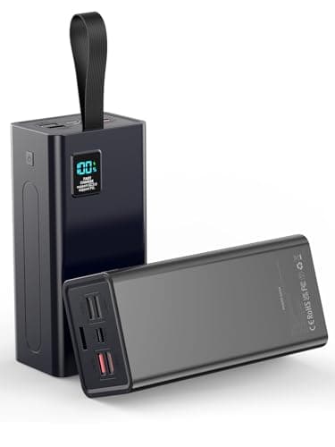 LOHAO Portable Charger Power Bank, PD 30w & QC 3.0 Fast Charging Battery Pack, 70000mah Powerbank 5 Outputs 2 Inputs Compatible with iPhone 17/16/15/14/13/12 and More