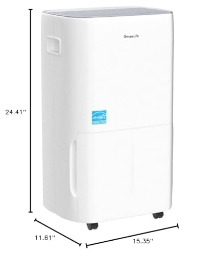 GoveeLife Dehumidifier for Home 4,500 Sq.Ft, 50 to 137 Pint Smart Auto Humidity Control, Drain Hose, 2.0Gal Bucket, Compressor Dehumidifiers for Basement with Auto Shut Off, Bathroom, Garage, w/WiFi 10