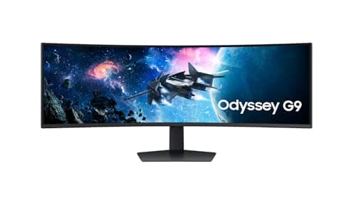 SAMSUNG 49" Odyssey G9 DQHD 240Hz, 1ms, HDR10+, Curved Gaming Monitor, LS49CG95DENXZA (Renewed)