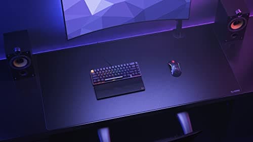 GLORIOUS 3XL Extended Gaming Mouse Mat/Pad - Large, Wide (3XL Extended) Black Cloth Mousepad, Stitched Edges | 24"x48" (G-3XL) 6
