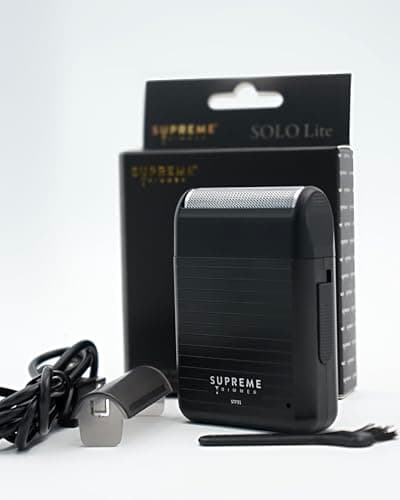 Supreme Trimmer Solo Lite Foil Shaver for Men | Rechargeable Electric Razor + 90 Min Runtime, Type-C USB Fast Charging | Lightweight Travel Shaver, Easy to Carry | STF91 7