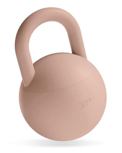 Bala 30lb Kettleball, Soft Kettlebell for Women - Kettlebells Strength & Core Training Equipment for Home Gym Workouts - Anti-Slip Grip Exercise Weights with Cushioned Impact-Resistant Base - Sand
