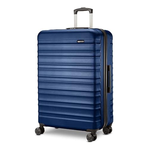 AmazonBasics 68 cm Navy Blue Hardsided Check-In Trolley