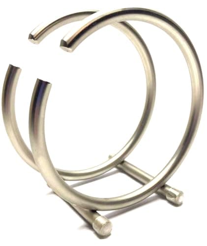 FitWell Napkin Holder, Metal Napkin Holder For Table Napkin Holders For Kitchen, Napkin Dispenser, Table Napkins Holder, Countertop Napkin Storage, Contemporary Upright Holder (Satin Nickel) 7