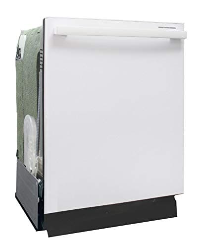 SPT SD-6502W 24″-wide Built-In Stainless Steel Tall Tub Dishwasher with ENERGY STAR, Smart Wash System, Heated Drying, 6 Wash Programs and 14 Plate Settings – White