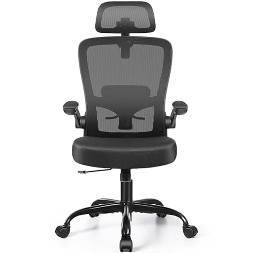 FelixKing Office Chair, Desk Chair with Adjustable Lumbar Support, Ergonomic Computer Chair with High Back and Armrest, Adjustable Height Gaming Chair Home Office Swivel Chair(Black) 5