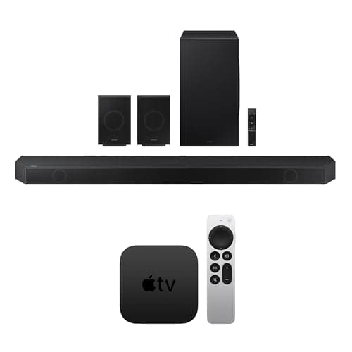 Samsung Q990D 11.1.4ch Soundbar, HW-Q990D/ZA Bundle with AppleTV 4K 64GB