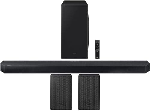 Samsung HW-QS730D 3.1.2ch Soundbar with True Dolby Atmos Sound and Samsung SWA-9500S 2.0.2 Channel Wireless Rear Speaker Kit (2024)