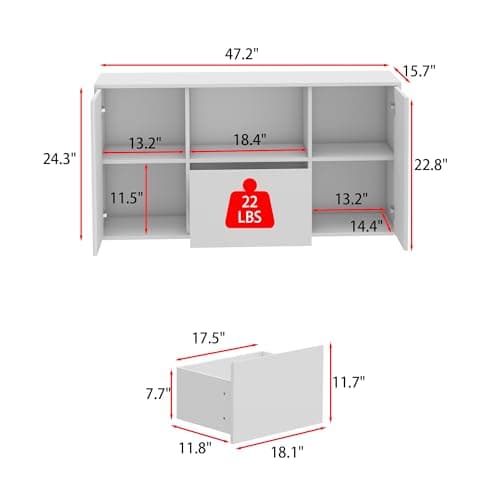 Homsee Electric Height Adjustable Standing Desk with Storage Cabinet, U-Shaped Computer Desk with Drawer & Open Shelves for Home Office, Workstation Desk for Writing Study Work Executive, White 9