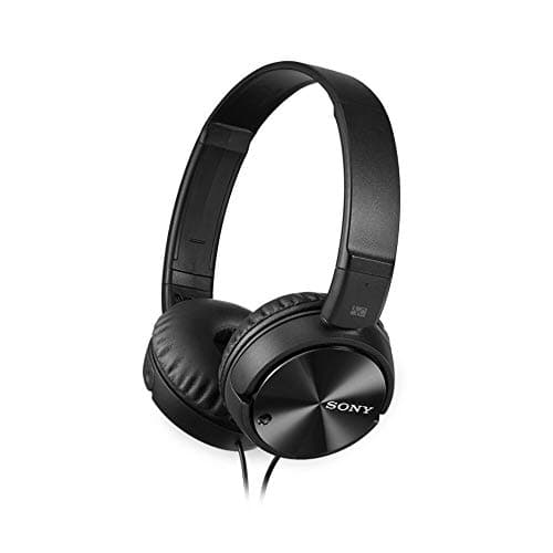 Sony MDRZX110NC Noise Canceling On Ear Headphones, Black, Wired