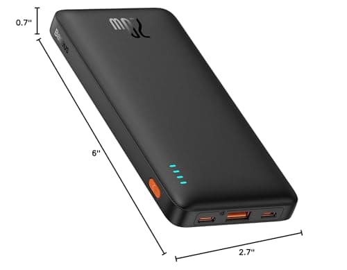 Baseus Picogo Power Bank, Qi2 Certified 15W Wireless Magnetic Battery Pack 10000mAh,22.5USB-C Fast Charging Magsafe Portable Charger for iPhone 17/16/15/14/13 Series 9