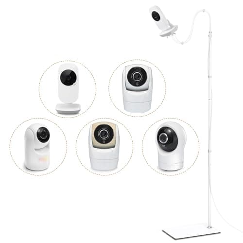 Baby Monitor Floor Stand Mount Compatible with Vtech VM819, Advanced HQ Max, New VM901, RM7764HD, RM5467HD Baby Monitor, Baby Camera Stand Holder with Height Adjustable, Out of Baby Reach, More Safety
