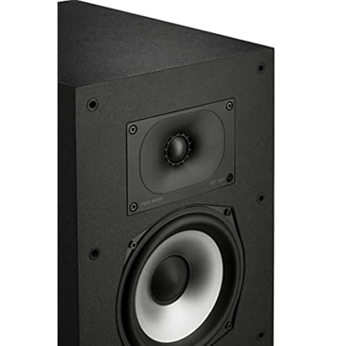 Polk Monitor XT70 Large Tower Speaker, Home Stereo Speakers, Hi-Res Audio, Dolby Atmos & DTS:X Compatible, 1" Tweeter, (2) 6.5" Balanced Woofers, (2) 8" Passive Radiators (Single, Midnight Black) 15