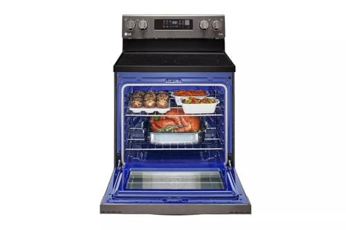 LG 30 in. 6.3 cu.ft Black Stainless Steel Freestanding Electric Range with Fan Convection and Air Fr 6