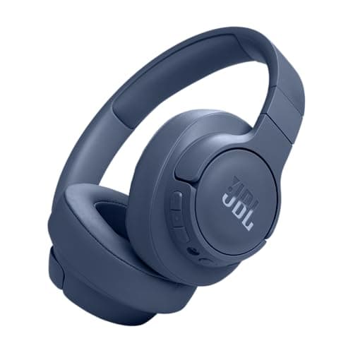 JBL Tune 770NC - Adaptive Noise Cancelling with Smart Ambient Wireless Over-Ear Headphones, Bluetooth 5.3, Lightweight and Foldable Design (Blue) (Renewed)