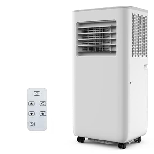 8,000 BTU Portable Air Conditioner, Remote Control Portable AC Unit for Room up to 350 sq.ft, with Cools/Fan/Dehumidifier, 24H Timer, Bedroom Office