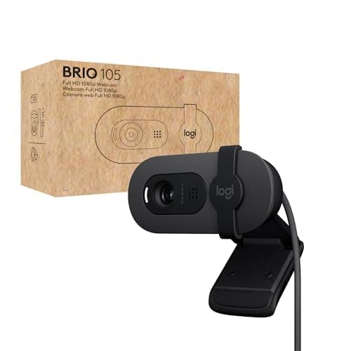 Logitech Webcam BRIO 105 Full HD 1080P Webcam/Graphite/USB, W128596362 (HD 1080P Webcam/Graphite/USB N/A) 7