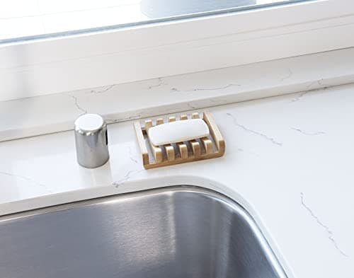 Bamboo Naturals Bar Soap Dish for Sink or Shower, Odor Resistant Tray, Sustainable Bamboo Wood Holder, Great for Bathrooms and Kitchens 5