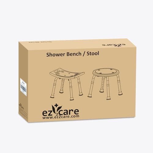 Ez2care Shower Chair, Adjustable Non-Slip Shower Bench with Suction Feet, Shower Seat for Inside Shower or Tub, Medical Bath Stool for Adults, Elderly & Disabled 8