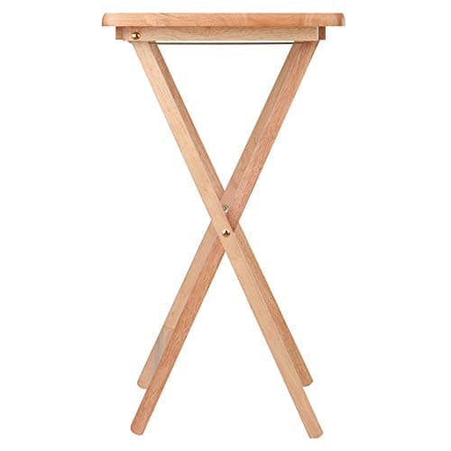 Winsome Alex Set of 2 Foldable Snack Tables, Easy to Store Small Portable Fold Up Table Set for Kitchen, Living Room TV Dining, Crafts, Puzzles, Work From Home 8