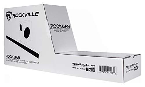 Rockville ROCKBAR 40 Inch 400W Soundbar with Wireless 6.5" Subwoofer, Bluetooth, HDMI ARC, Optical, USB, DSP Modes, Deep Bass, for Home Theater and Music 10