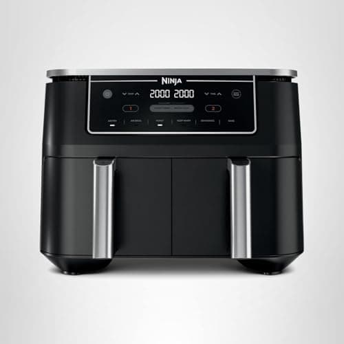 Ninja | Air Fryer | Finish Cooking Multiple Foods at the Same Time | 6-in-1 (Air Fry, Broil, Roast, Keep Warm, Dehydrate, Bake) | Fit up to 8lb Chicken Wings in the two 5 QT Baskets | DZ302 10