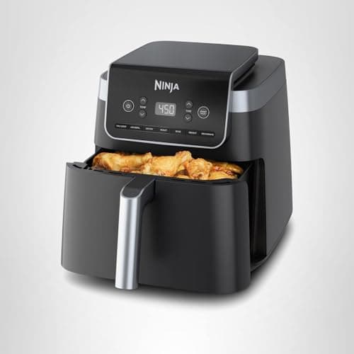 Ninja | Air Fryer Pro XL | 6.5QT Capacity fits up to 9lbs of Wings| 7-in-1 Max Crisp, Broil, Air Fry, Roast, Bake, Reheat & Dehydrate | Dishwasher Safe Parts | Space Saving | Grey | AF182AMZ 10