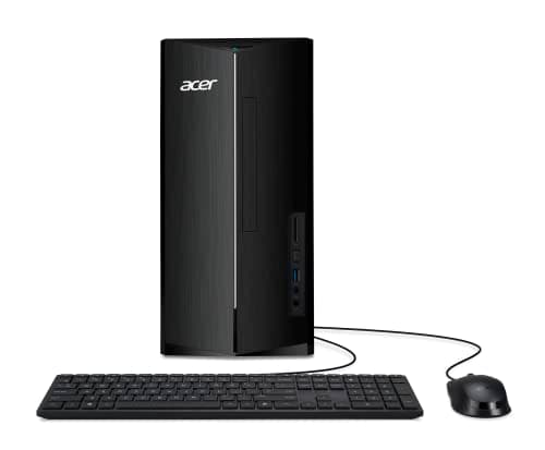 acer Aspire TC-1780-UA92 Desktop | 13th Gen Intel Core i5-13400 10-Core Processor | 8GB 3200MHz DDR4 | 512GB M.2 2280 PCIe Gen 4 SSD | SD Card Reader | Intel Wi-Fi 6E AX211 | Windows 11 Home,Black