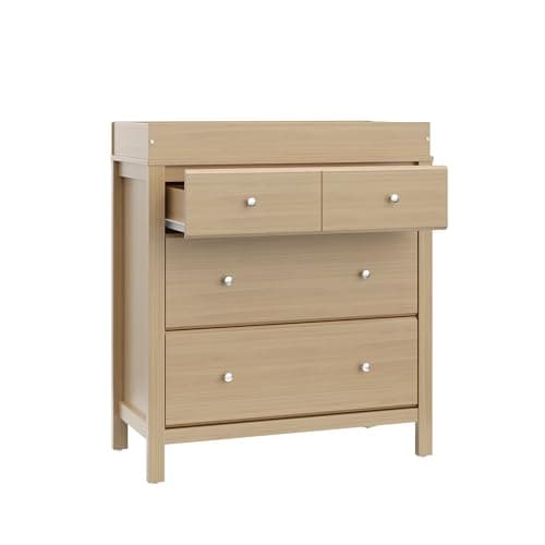 Storkcraft Horizon 3 Drawer Chest with Removable Changing Topper (Driftwood) – GREENGUARD Gold Certified Nursery Dresser, Kids’ Storage Chest with Organizer, Durable and Stylish 3-Drawer Design 12