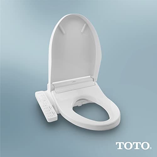 TOTO® WASHLET® C2 Electronic Bidet Toilet Seat with PREMIST and EWATER+ Wand Cleaning, Elongated, Cotton White - SW3074#01 23