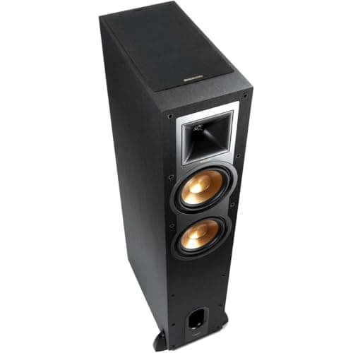 Klipsch Reference R-26FA Floorstanding Speaker, Black, Pair 8