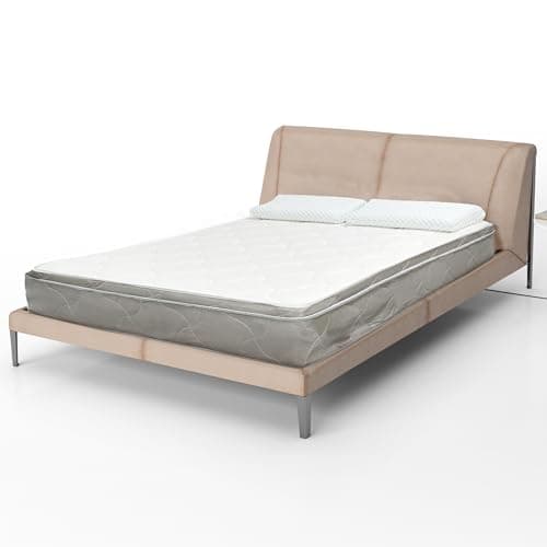 Aylas Furniture 3/4 Full Mattress - 8 Inch Hybrid Full Size Mattress High Density & Comfort Cold Foam with Continuous Coil Bonnell Springs - Eco-Friendly, Breathable Medium Firm - 48" x 75"