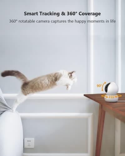 Imou 360° Security Camera Indoor with AI Human/Motion/Sound Detection, WiFi Camera Indoor Wireless 1080P for Pet/Dog/Baby, Smart Tracking, Siren, Night Vision, 2-Way Audio, Works with Alexa, 2 Pack 5