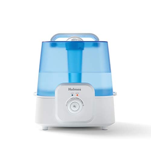 Holmes Ultrasonic Cool and Warm Mist Humidifier, 1 Gallon Ultrasonic Humidifier with Adjustable Mist, Aromatherapy Tray and Easy Grip Handle